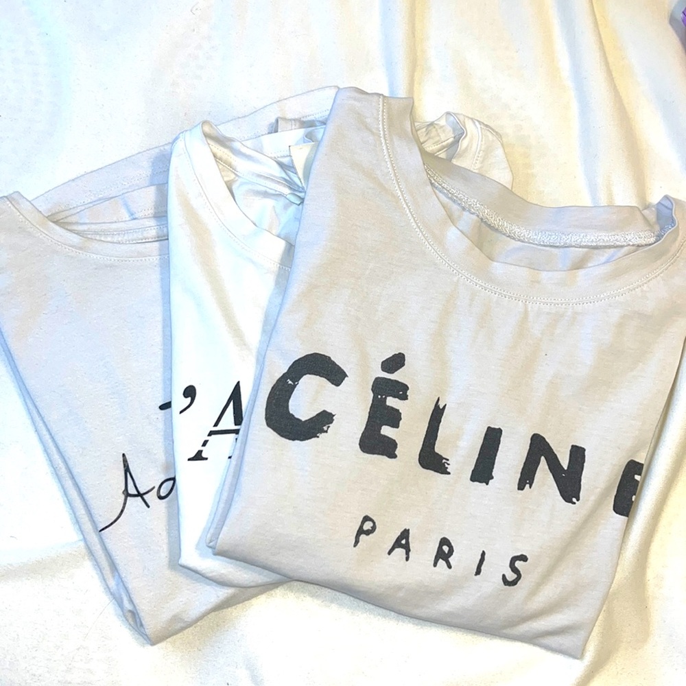 All white T-shirt/Tops